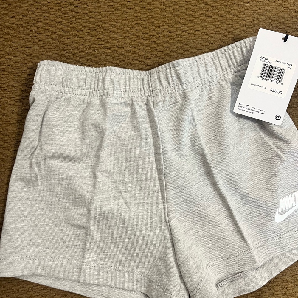 Nike Girls Athletic Gray Shorts